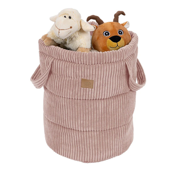 MeowBaby Spielzeugtonne Cord pink