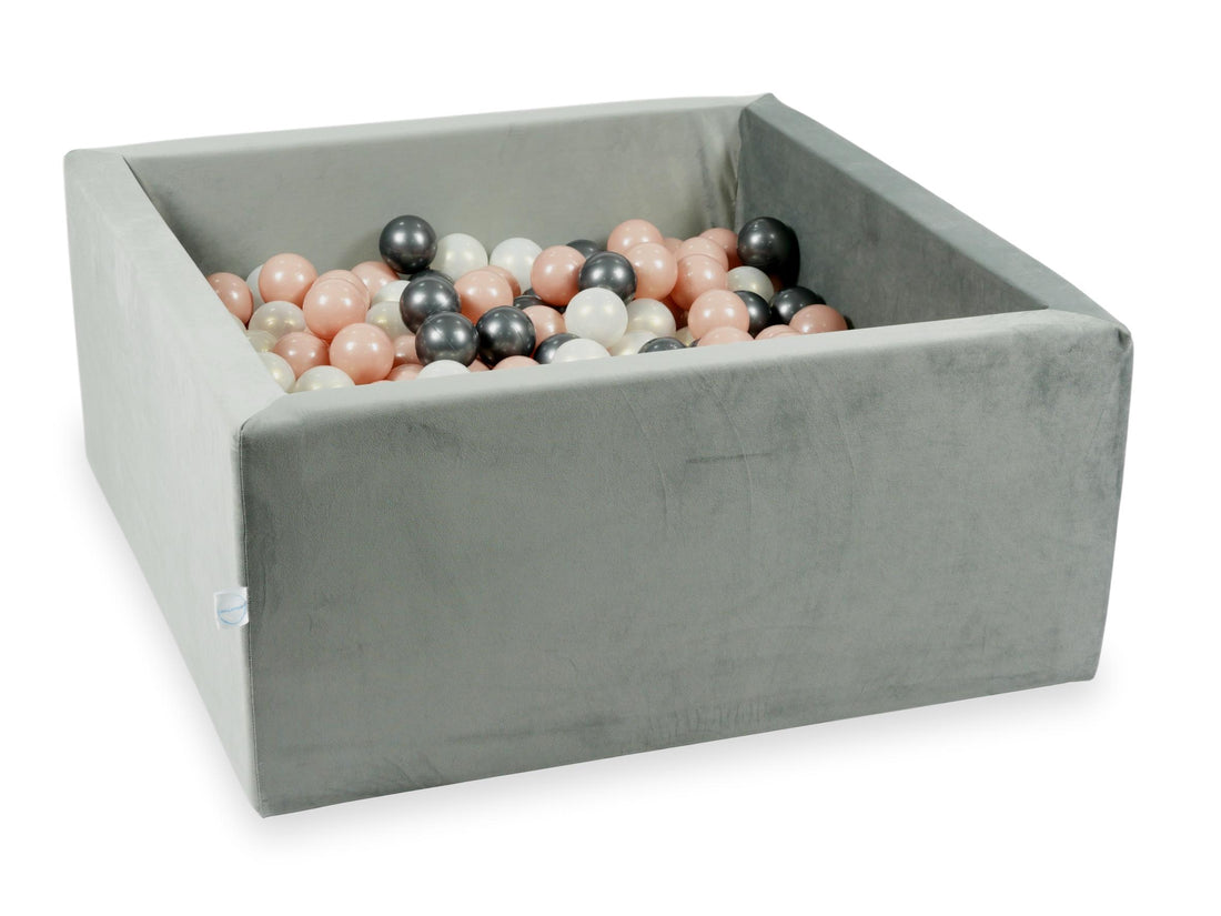 mimii-suchy-basen-90x90-velvet-szary-400-pilek-rozowe-zloto-metaliczny-grafit-opalizujacy-ve173