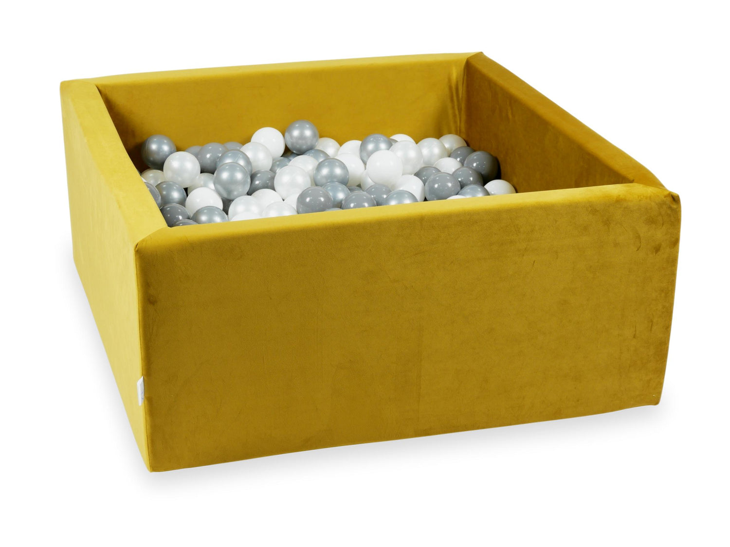 mimii-suchy-basen-90x90-velvet-zloty-400-pilek-biale-srebrne-perlowe-szare-ve185