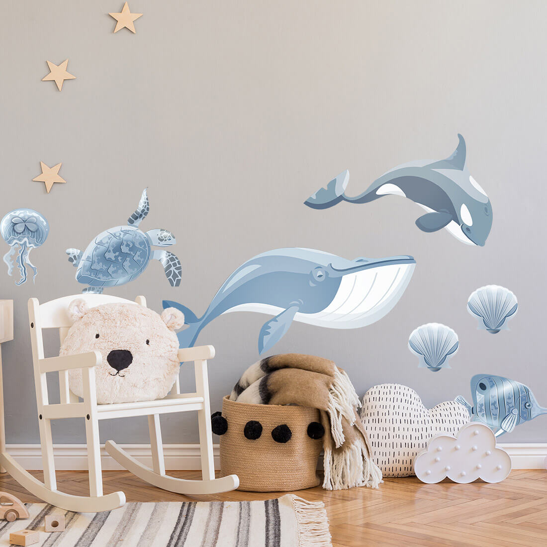 PASTEL LOVE XL Wall Tattoo/Sticker Dinosaur I 8-piece