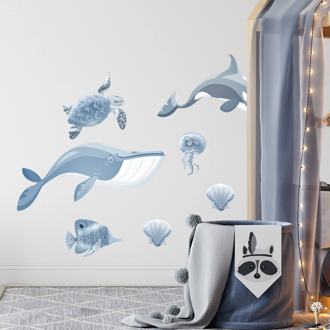 PASTEL LOVE XL Wall Tattoo/Sticker Dinosaur I 8-piece