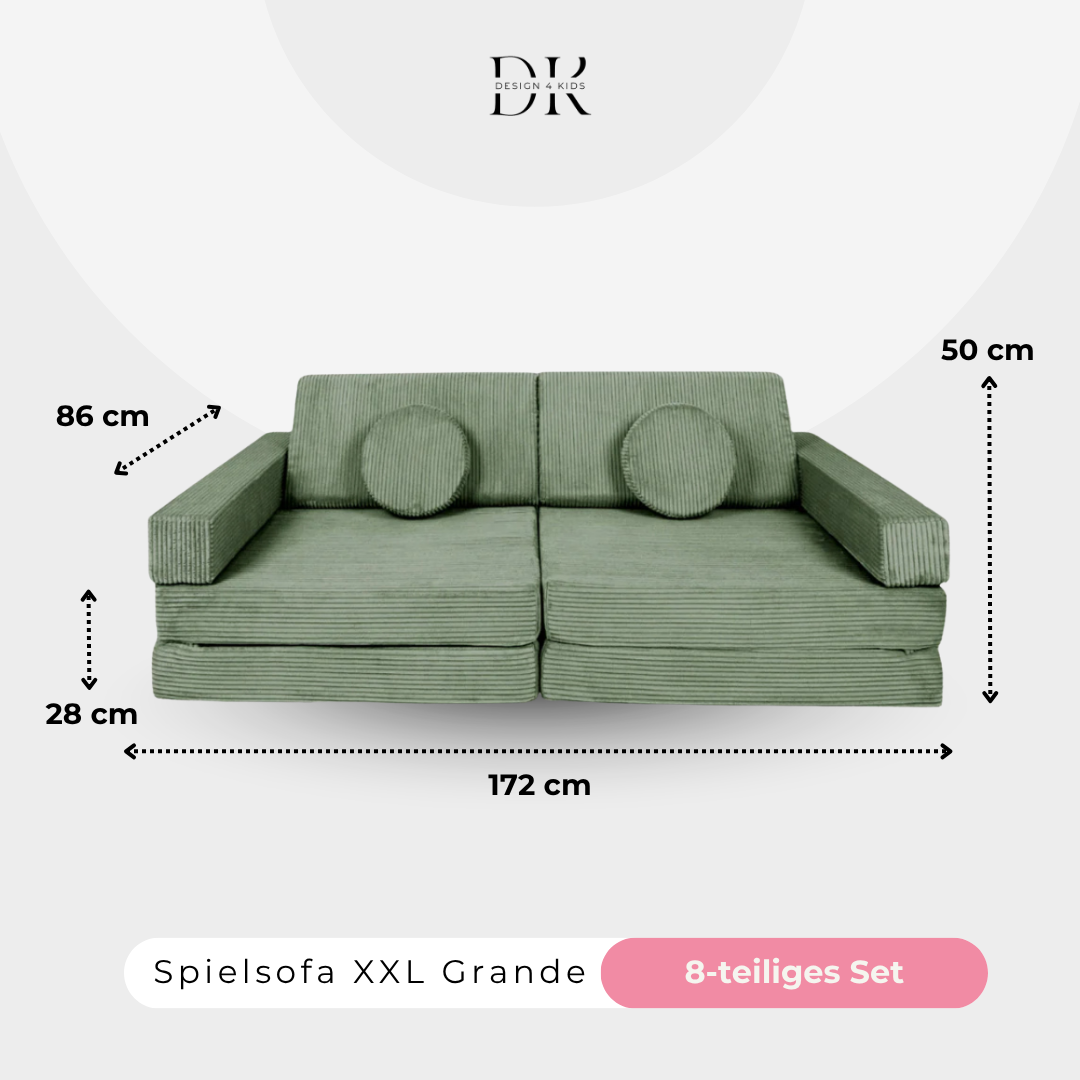 Design4Kids XXL Spielsofa Cord Grande