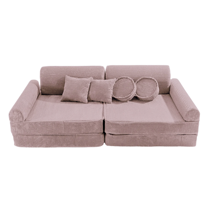 Design4Kids Play Sofa Jewel Cord - hazelnut taupe