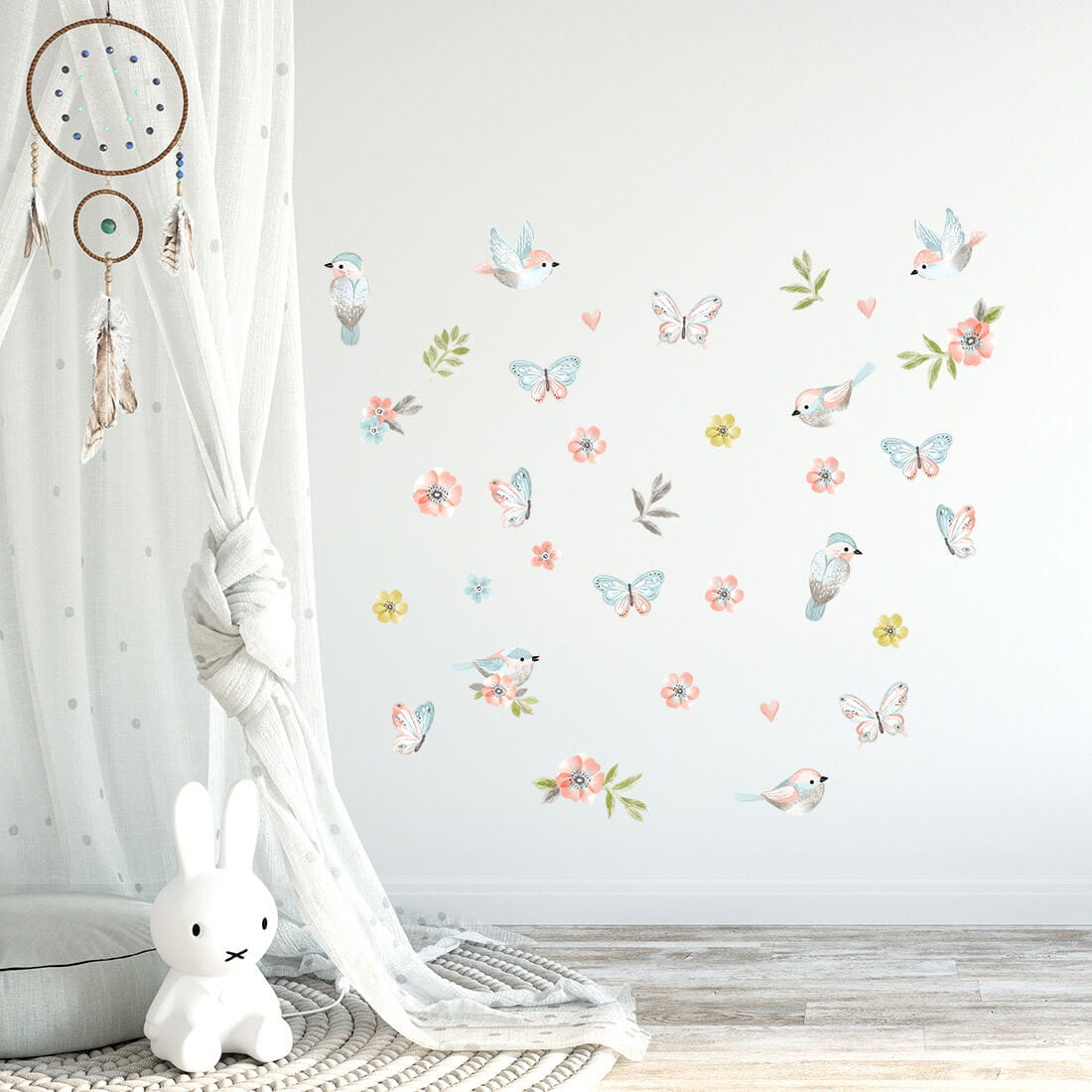 PASTEL LOVE XL Wall Tattoo/Sticker Dinosaur I 8-piece