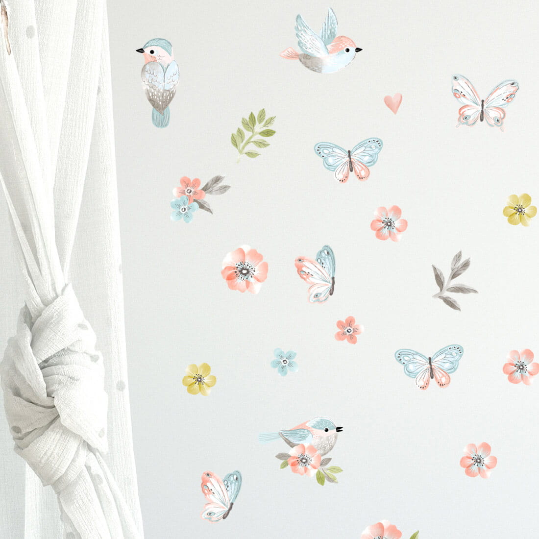 PASTEL LOVE XL Wall Tattoo/Sticker Dinosaur I 8-piece