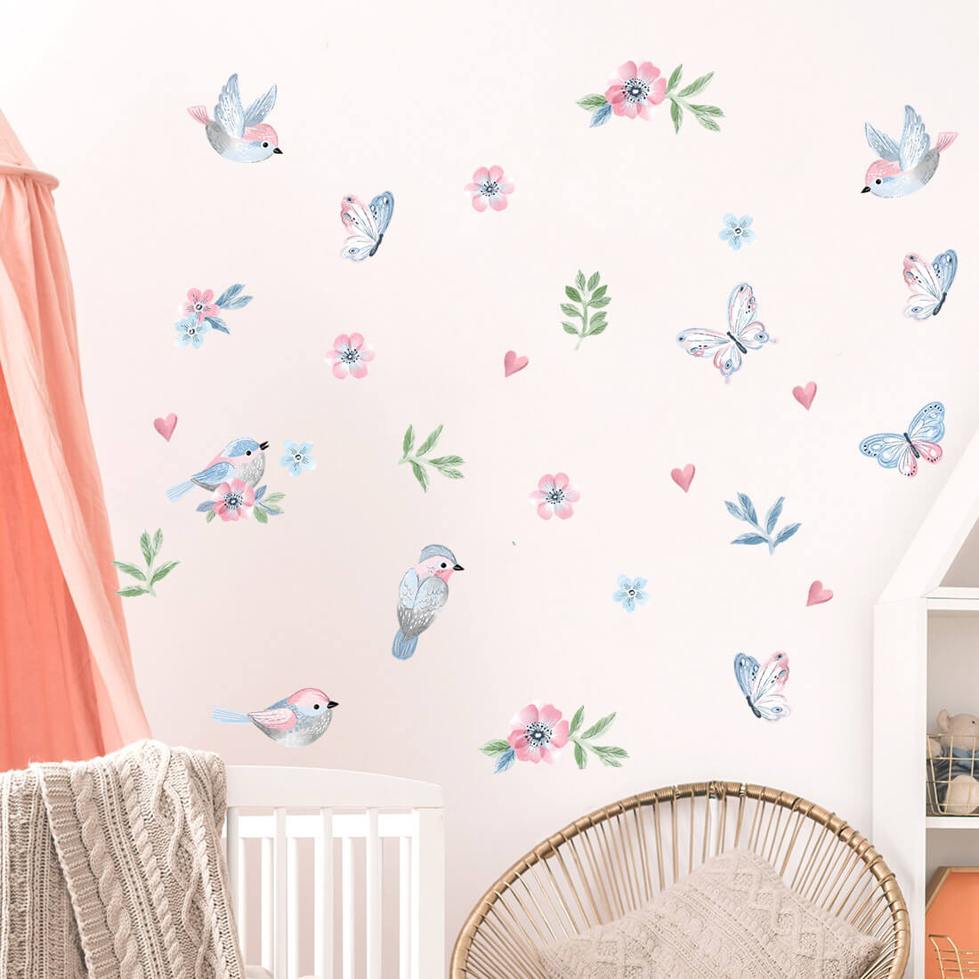 PASTEL LOVE XL Wall Tattoo/Sticker Dinosaur I 8-piece