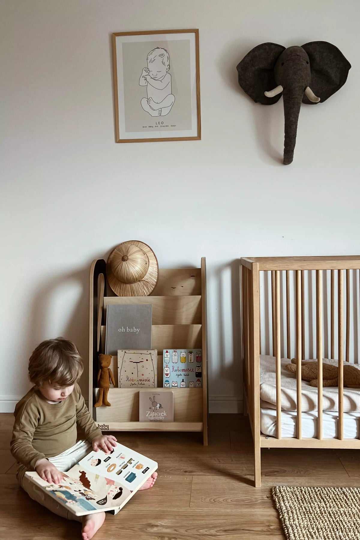 BabyWood Bookshelf SLIM M