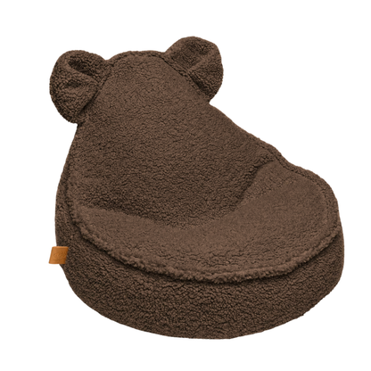 MeowBaby Kindersessel Bearly Bären-Sitzsack Dark Choco