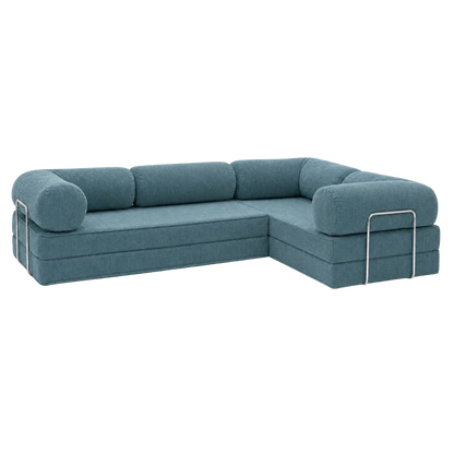 Design4Kids Family Ecksofa 3-Sitzer Jewel Cord Corner 300