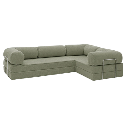 Design4Kids Family Ecksofa 3-Sitzer Jewel Cord Corner 300
