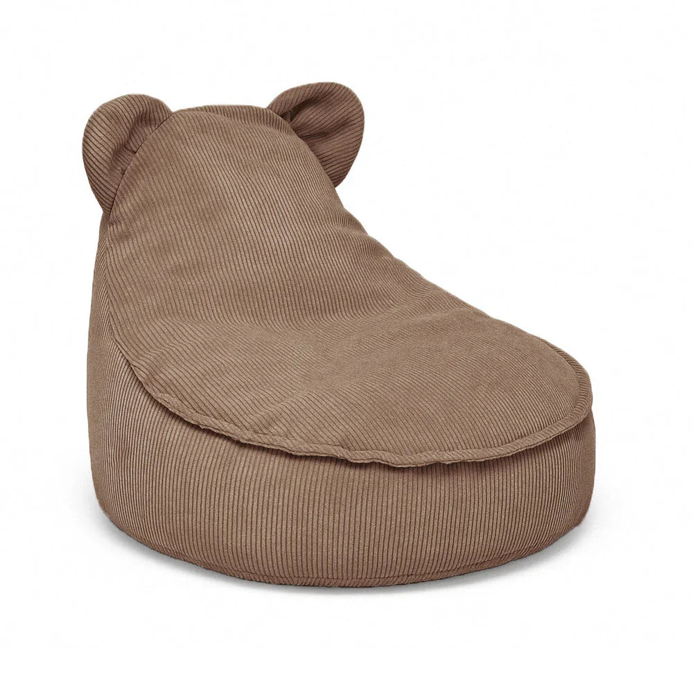 MeowBaby Sitzsack Bär Cord Premium - Slim Cord Edition
