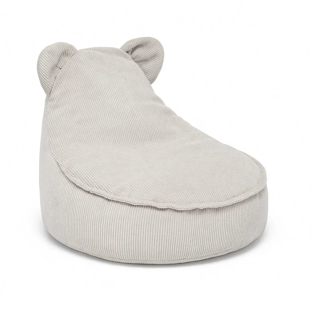 MeowBaby Sitzsack Bär Cord Premium - Slim Cord Edition