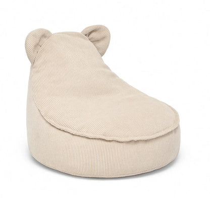 MeowBaby Sitzsack Bär Cord Premium - Slim Cord Edition