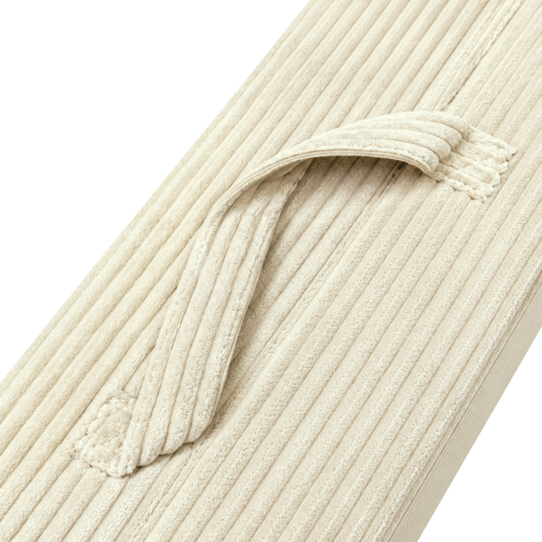 Design4Kids 3-in-1 Kindersessel Cord Grande 80x80 cm - Faltbare Kindercouch &amp; Spielmatratze