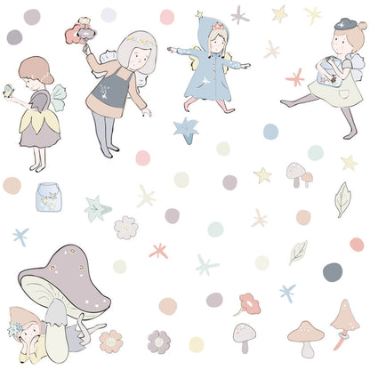PASTEL LOVE XL Wall Tattoo/Sticker Dinosaur I 8-piece
