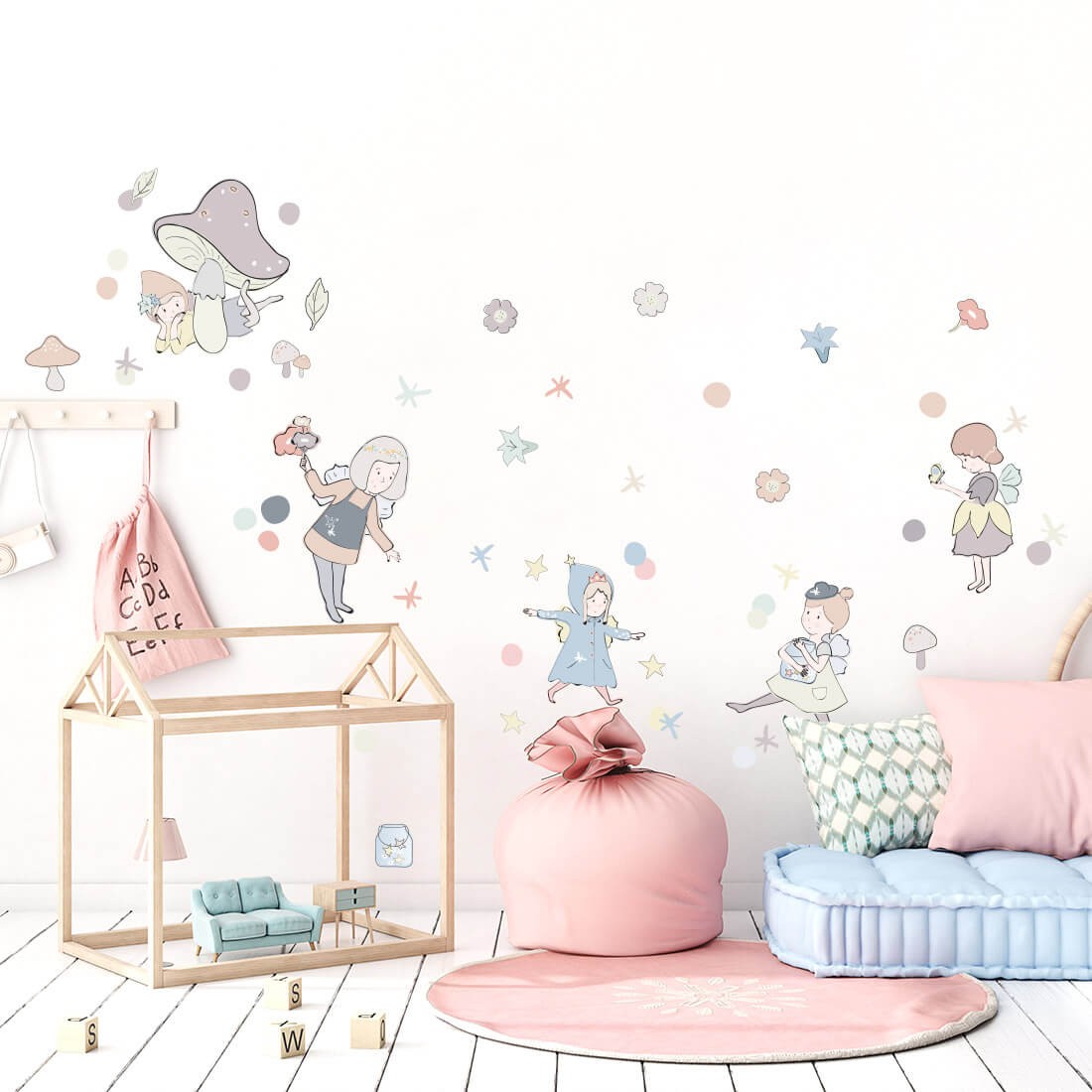 PASTEL LOVE XL Wall Tattoo/Sticker Dinosaur I 8-piece