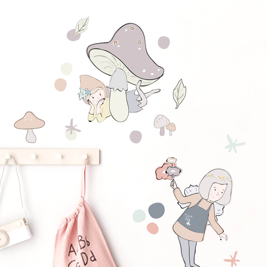 PASTEL LOVE XL Wall Tattoo/Sticker Dinosaur I 8-piece