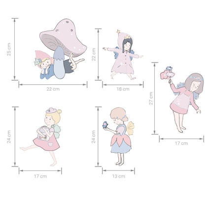 PASTEL LOVE XL Wall Tattoo/Sticker Dinosaur I 8-piece