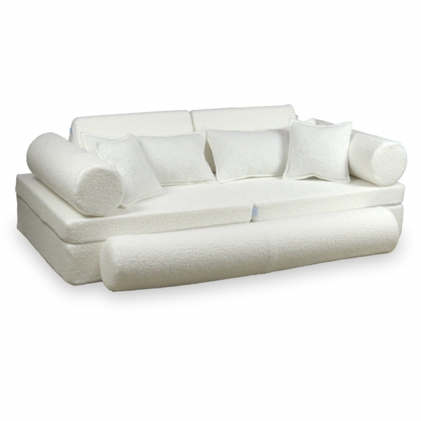 MiMii Spielsofa Deluxe Bouclé - creamy white