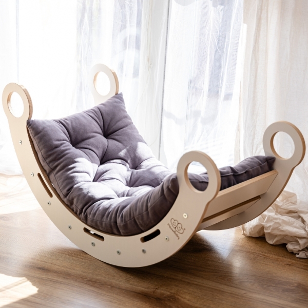 MeowBaby Dream Rocker Balancewippe/Schaukel L - weiß