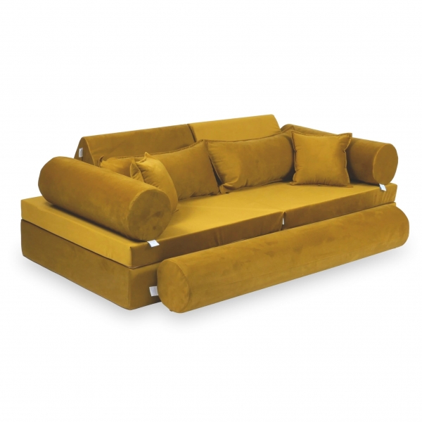 MiMii Spielsofa Deluxe Velvet - shiny gold