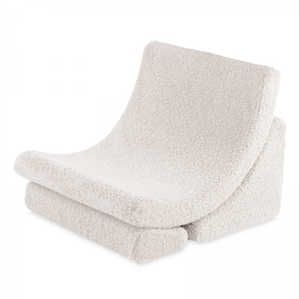 PLUSH NEST Luna-Sessel Bouclé cream für Kinder