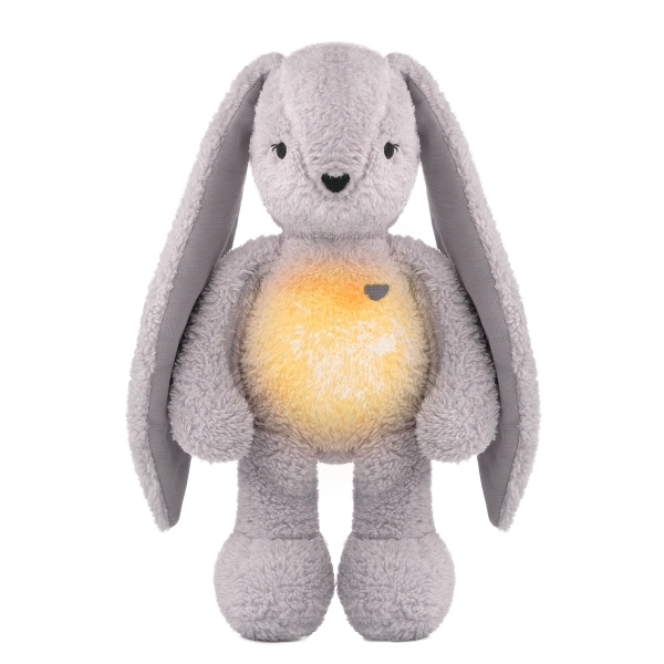 myHummy Baby Einschlafhilfe Häschen 5-in-1 mit Licht - grau