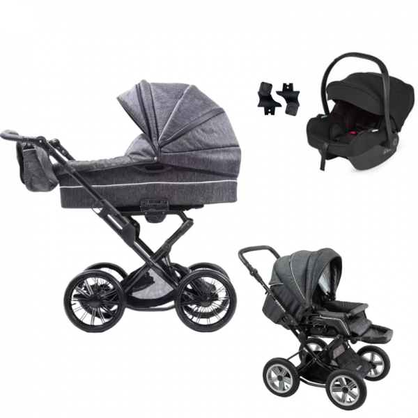 ZEKIWA Kombikinderwagen 3 in 1 Touring MAX Graphit