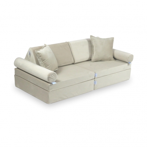 MiMii Spielsofa Mini Komfort Velvet - natural ecru