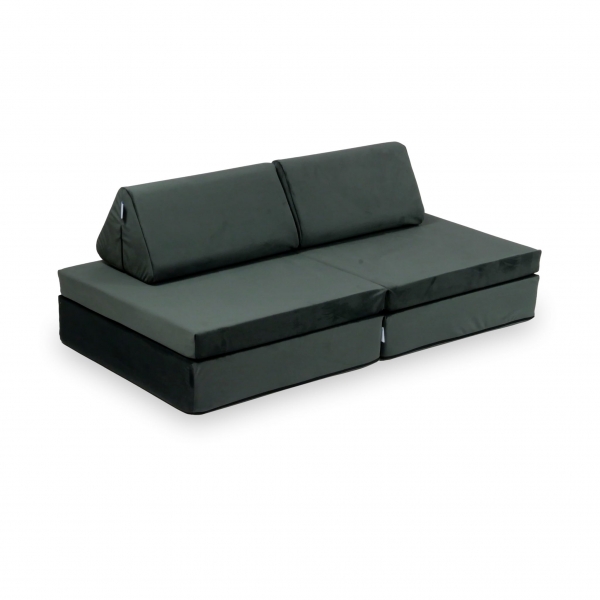 MiMii Spielsofa Mini Classic Velvet - steel grey