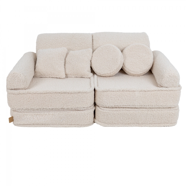 MeowBaby Spielsofa Mini Plus Teddy - creme