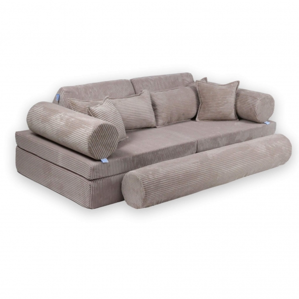 MiMii Spielsofa Deluxe Cord - misty rose