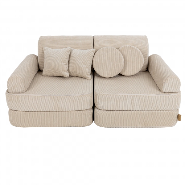 MeowBaby Spielsofa Mini Plus Cord Premium - beige