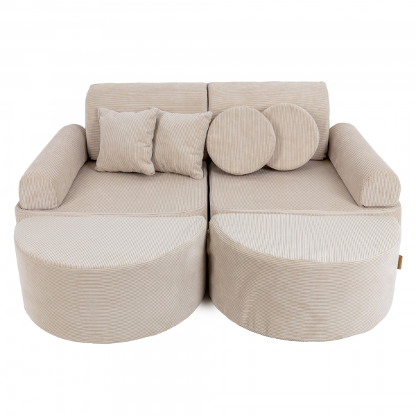 MeowBaby Spielsofa Mini Max Cord Premium - beige