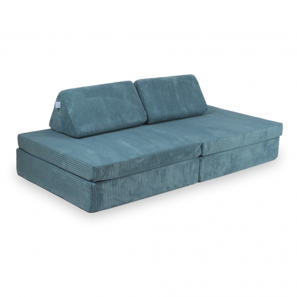 MiMii Spielsofa Classic Cord - smoky blue