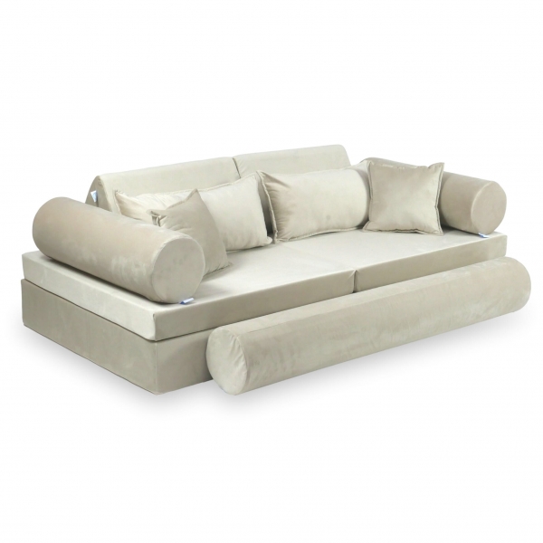 MiMii Spielsofa Deluxe Velvet - natural ecru