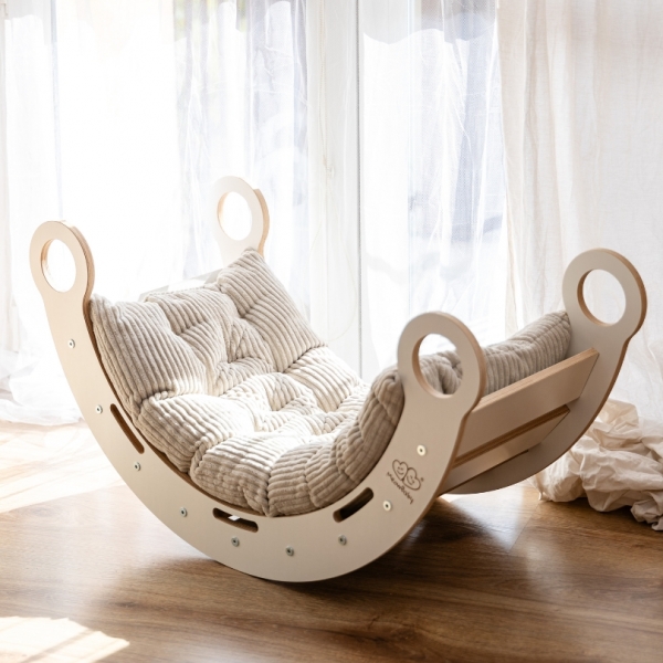 MeowBaby Dream Rocker Balancewippe/Schaukel M - weiß