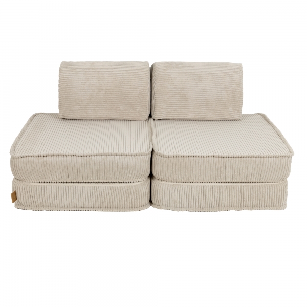 MeowBaby Spielsofa Mini Basic Ästhetik Cord - ecru/beige